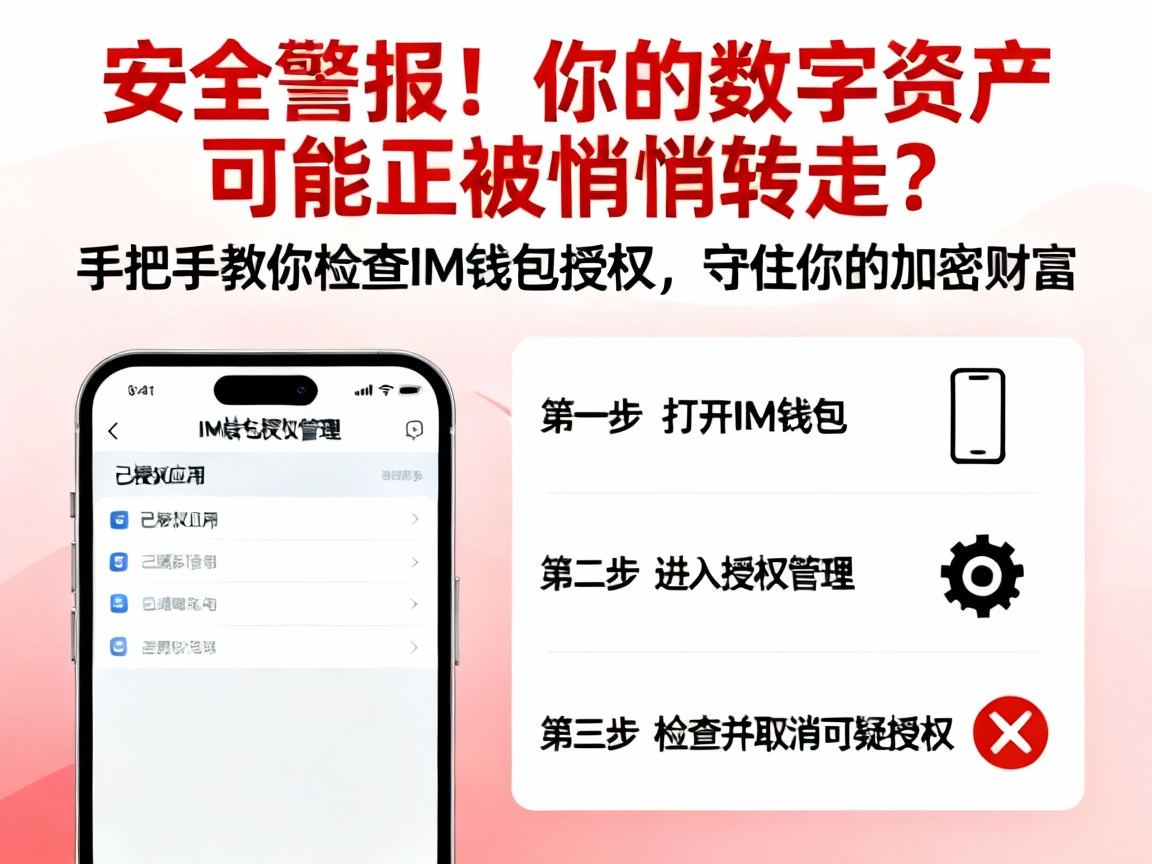 安全警报！你的数字资产可能正被悄悄转走？手把手教你检查IM钱包授权，守住你的加密财富