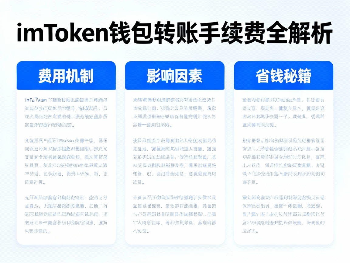 imToken钱包转账手续费全解析，费用机制、影响因素与省钱秘籍