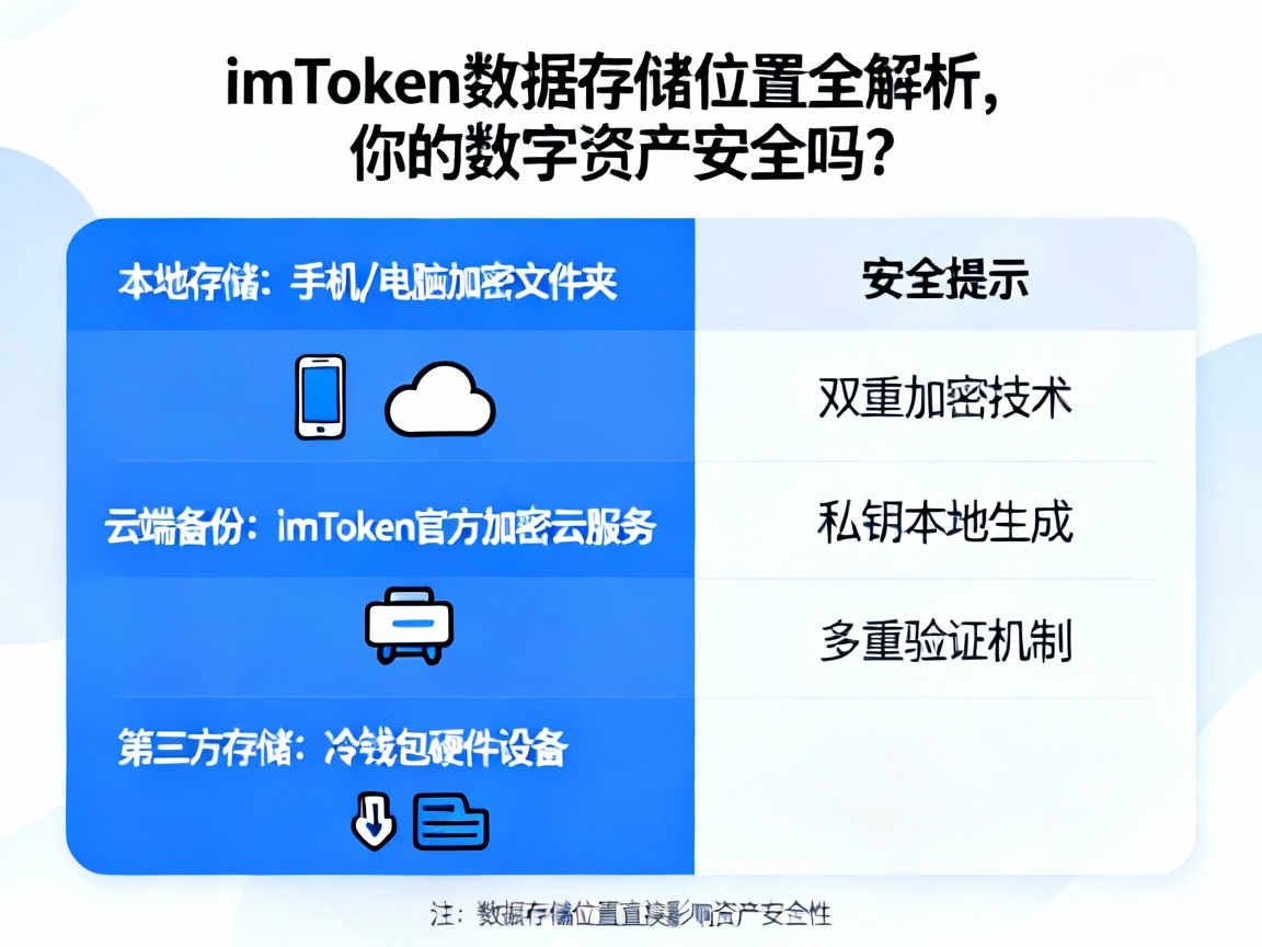 imToken数据存储位置全解析，你的数字资产安全吗？