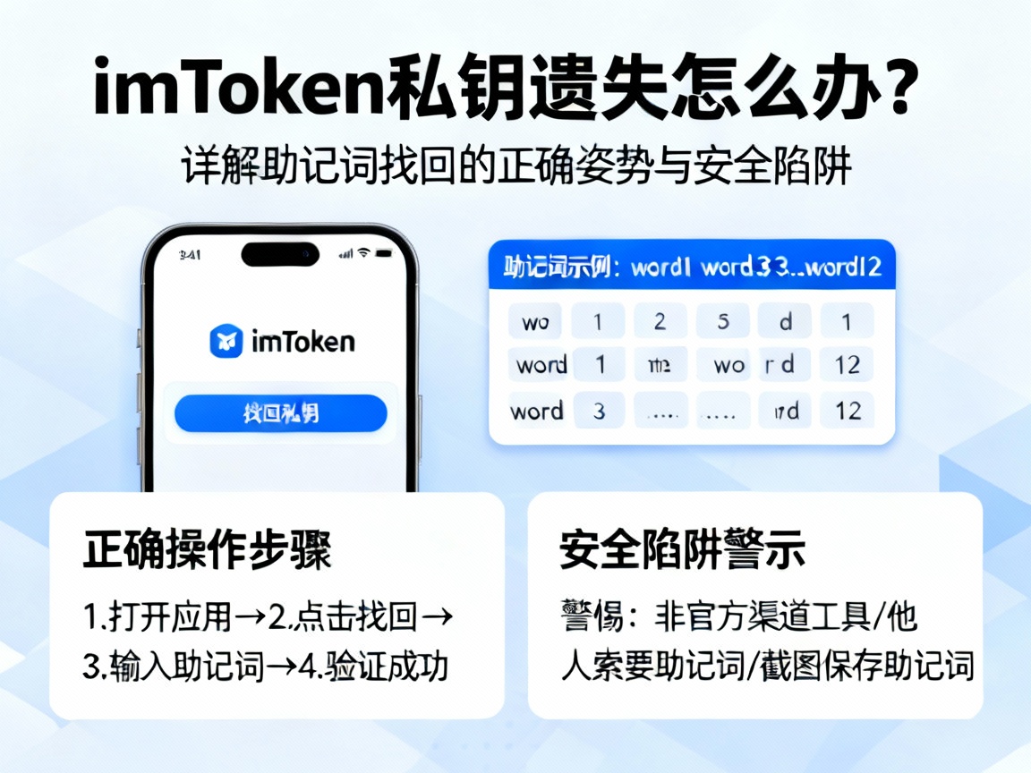 imToken私钥遗失怎么办？详解助记词找回的正确姿势与安全陷阱