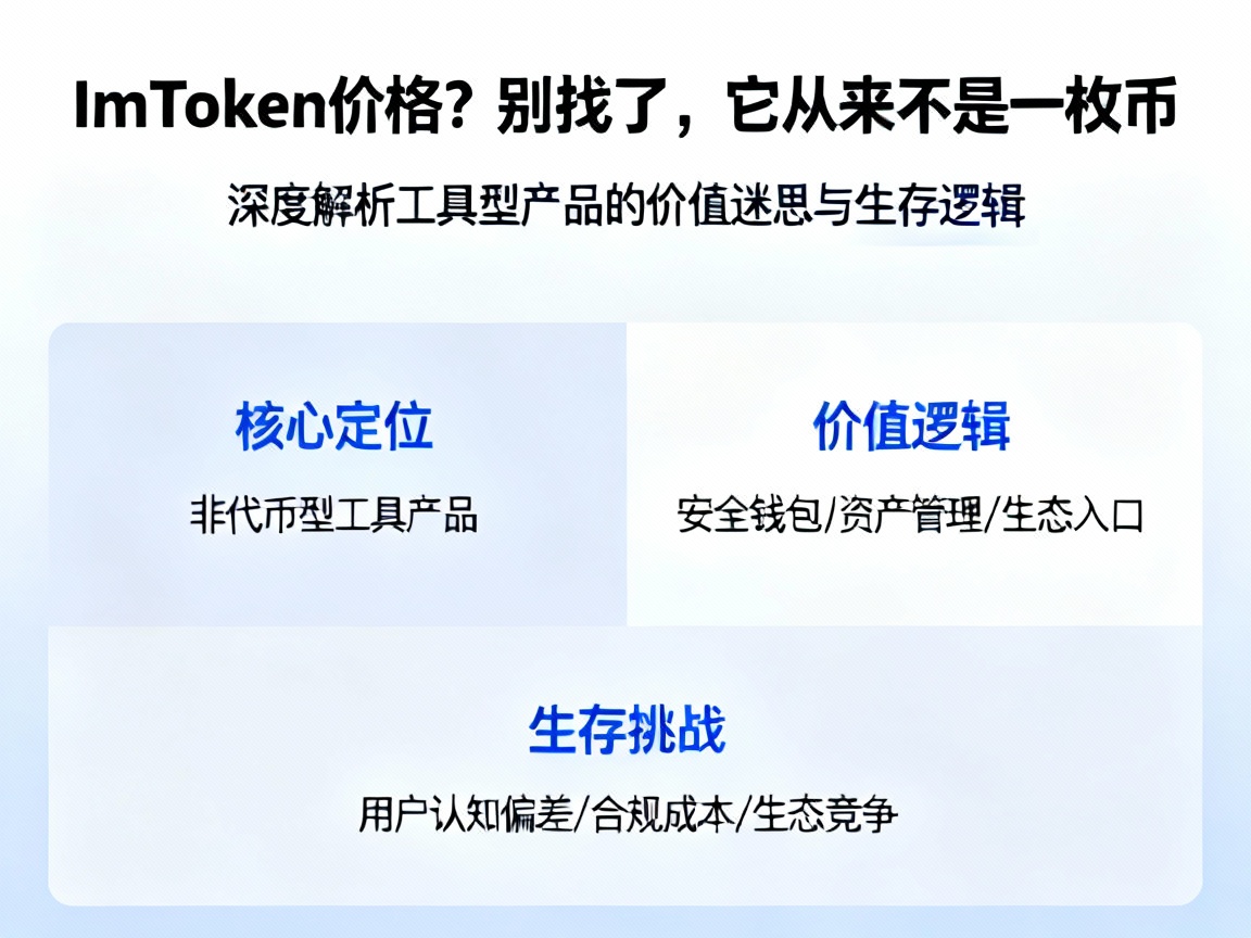 ImToken 价格？别找了，它从来不是一枚币，深度解析工具型产品的价值迷思与生存逻辑