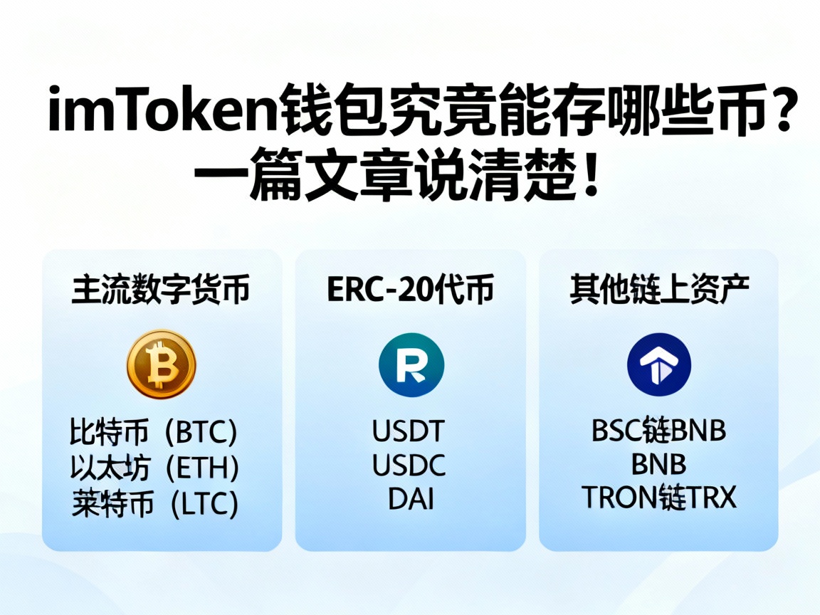 imToken钱包究竟能存哪些币？一篇文章说清楚！