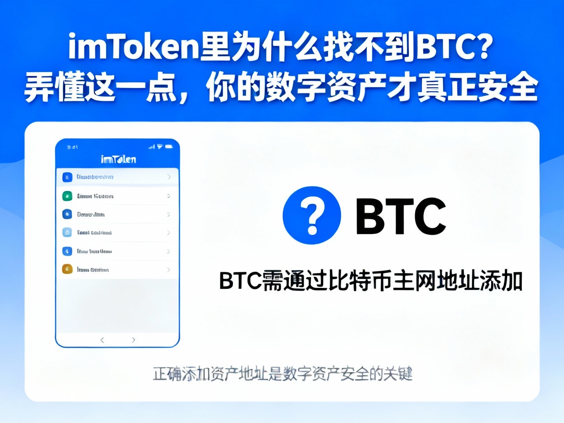 imToken里为什么找不到BTC？弄懂这一点，你的数字资产才真正安全