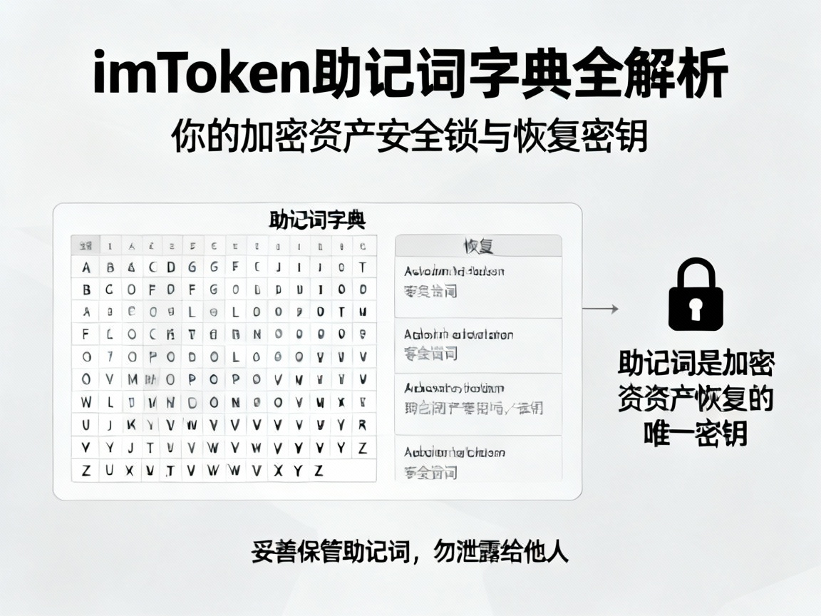 imToken助记词字典全解析，你的加密资产安全锁与恢复密钥