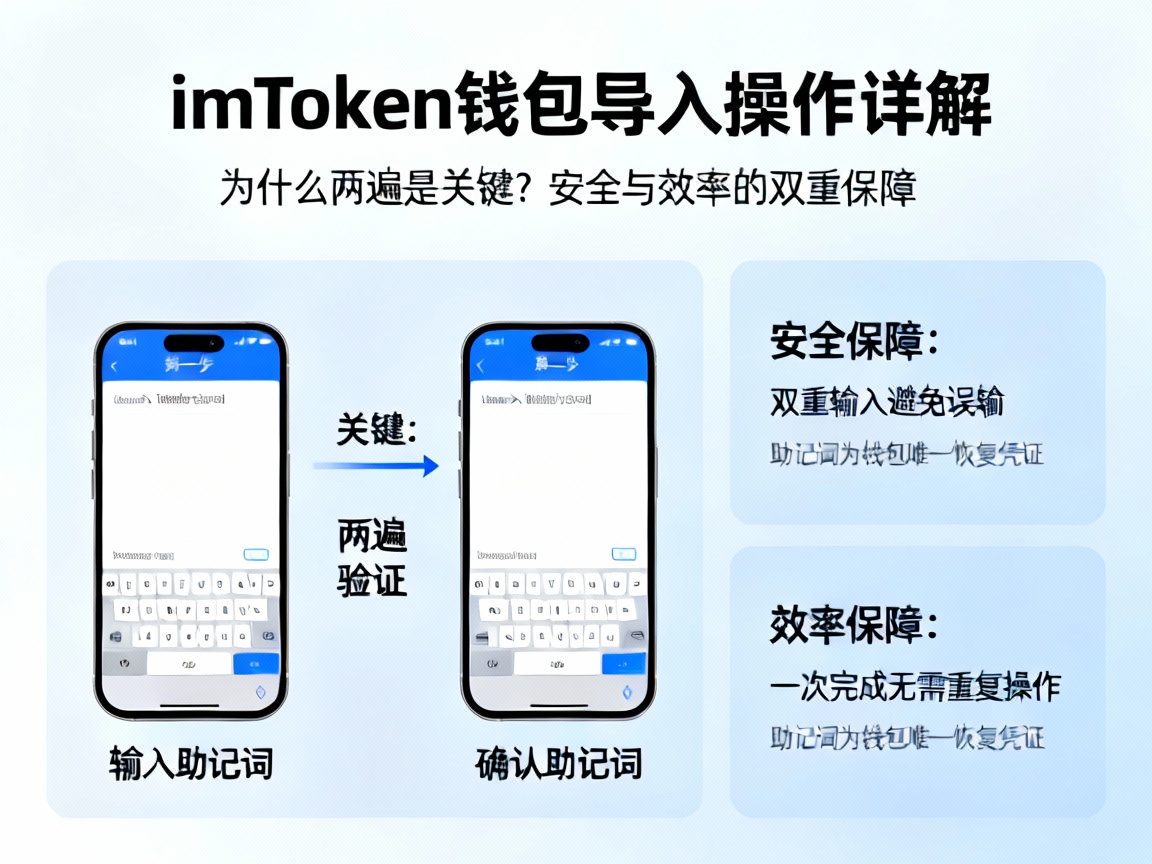 imToken钱包导入操作详解，为什么两遍是关键？安全与效率的双重保障