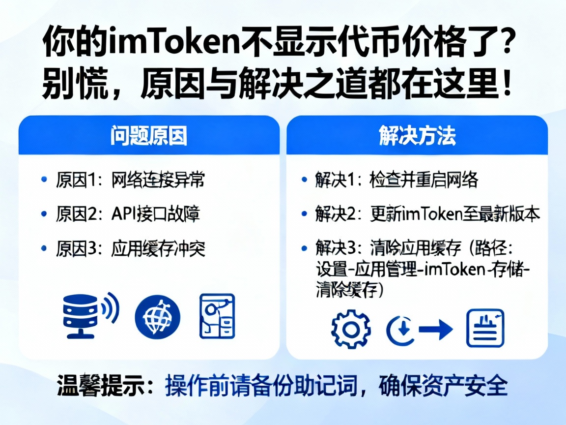 你的imToken不显示代币价格了？别慌，原因与解决之道都在这里！