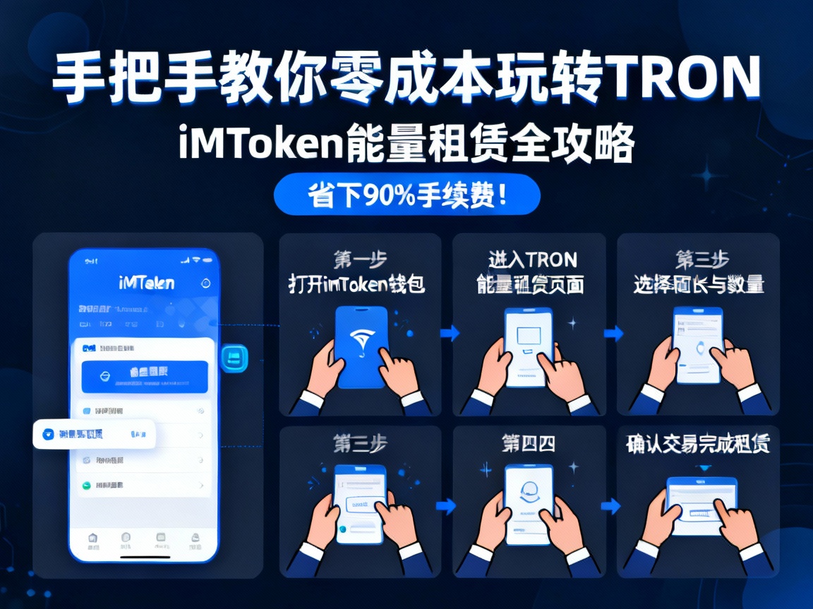 手把手教你零成本玩转TRON，iMToken能量租赁全攻略，省下90%手续费！