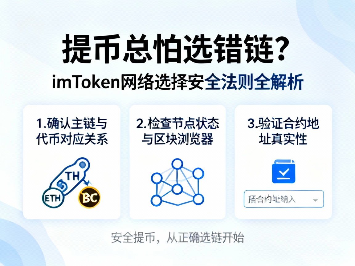 提币总怕选错链？一篇讲透imToken网络选择安全法则