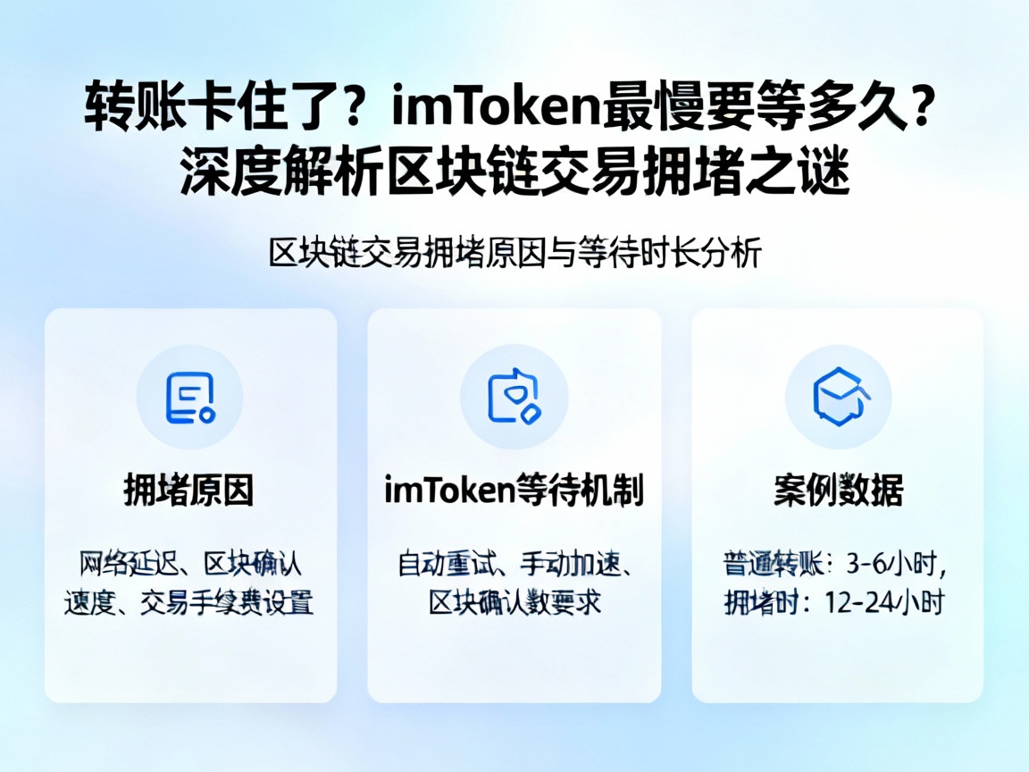 转账卡住了？imToken最慢要等多久？深度解析区块链交易拥堵之谜