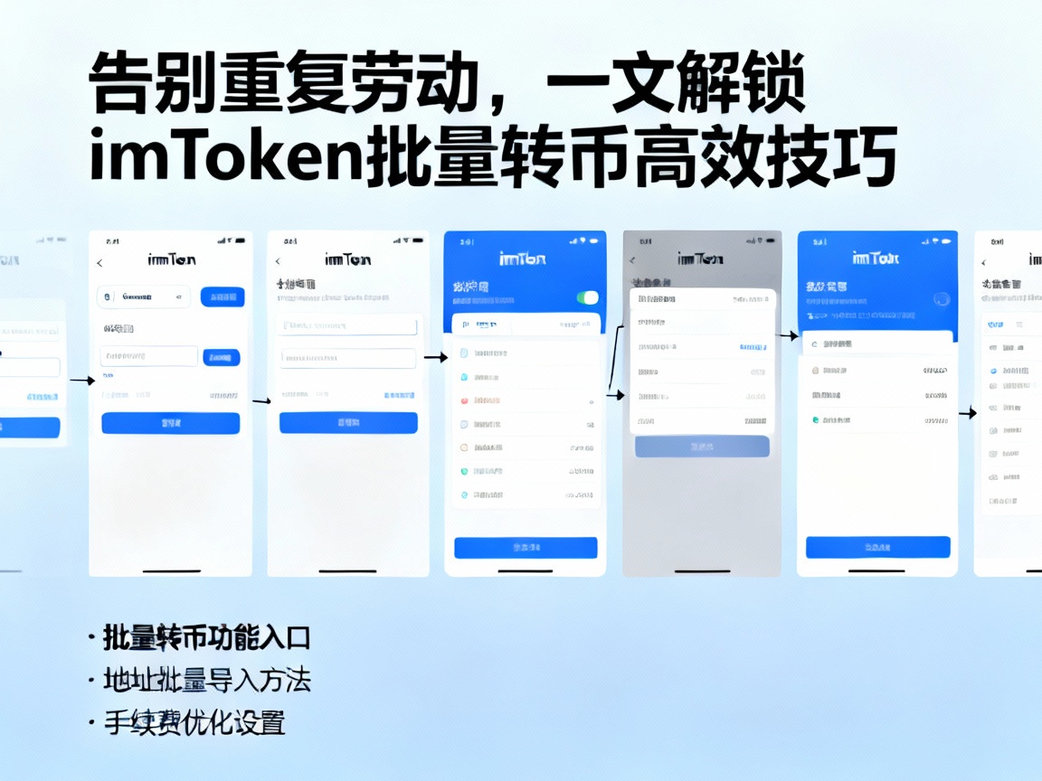 告别重复劳动，一文解锁imToken批量转币高效技巧