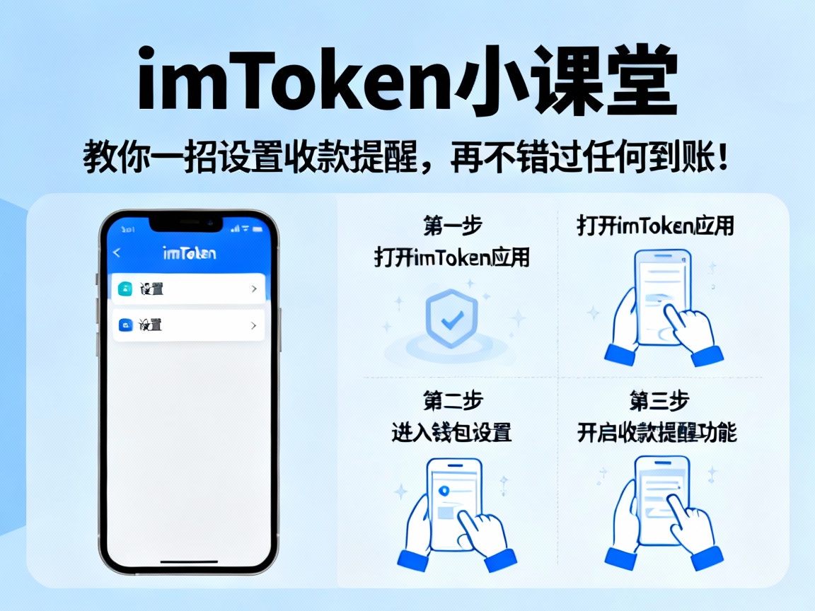imToken小课堂，教你一招设置收款提醒，再不错过任何到账！