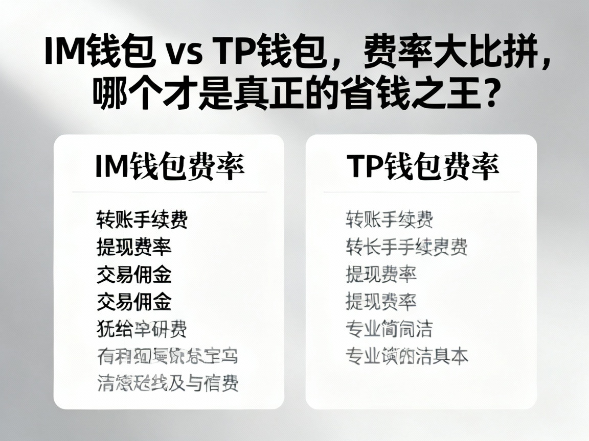 IM钱包 vs TP钱包，费率大比拼，哪个才是真正的省钱之王？