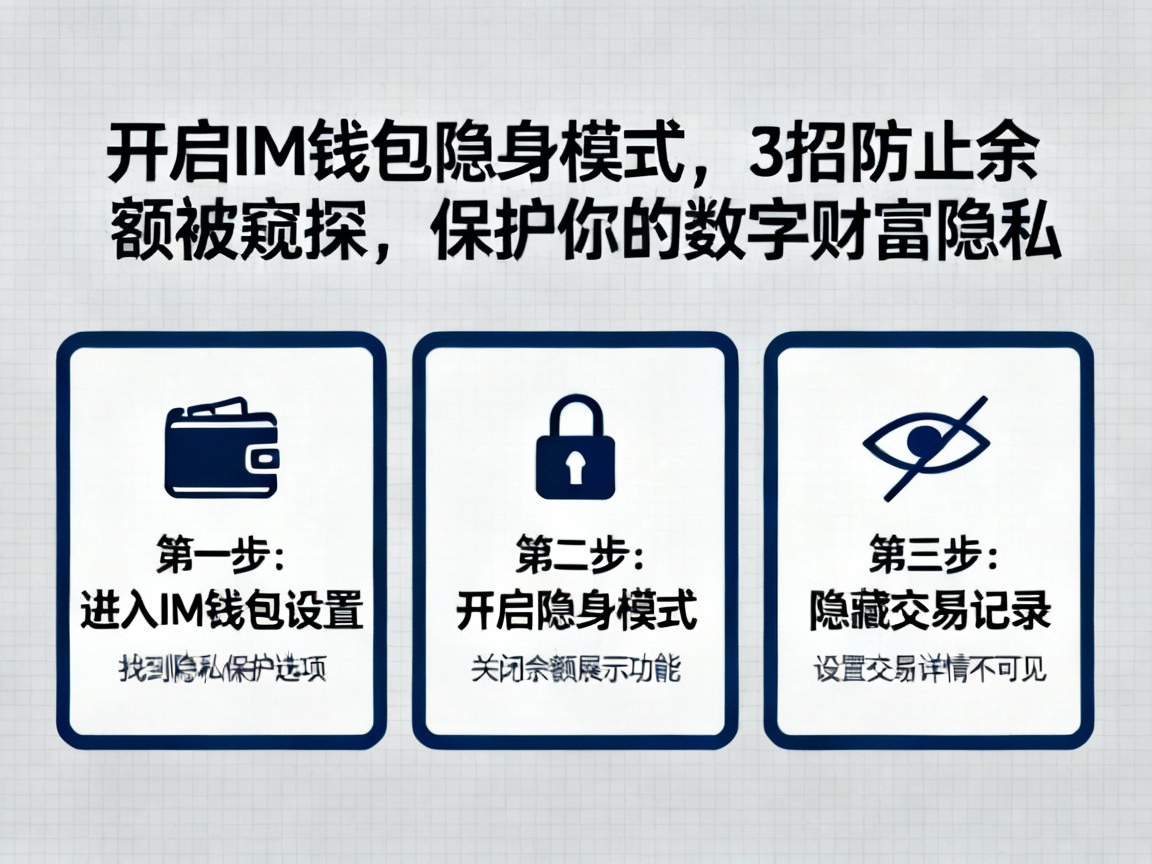 开启IM钱包隐身模式，3招防止余额被窥探，保护你的数字财富隐私