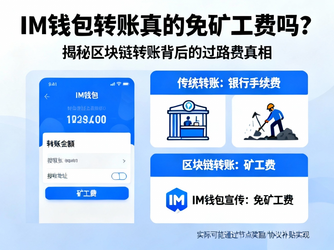 IM钱包转账，真的免矿工费吗？揭秘区块链转账背后的过路费真相