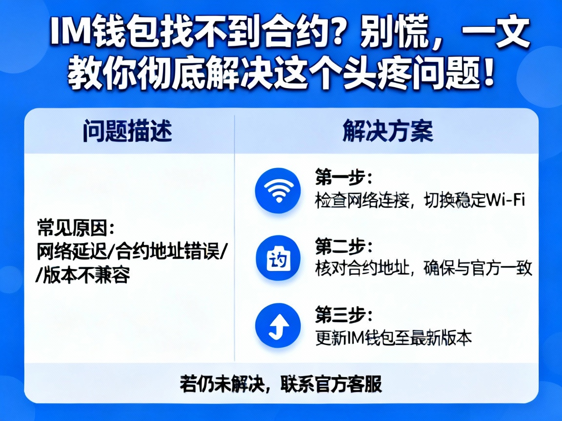 IM钱包找不到合约？别慌，一文教你彻底解决这个头疼问题！