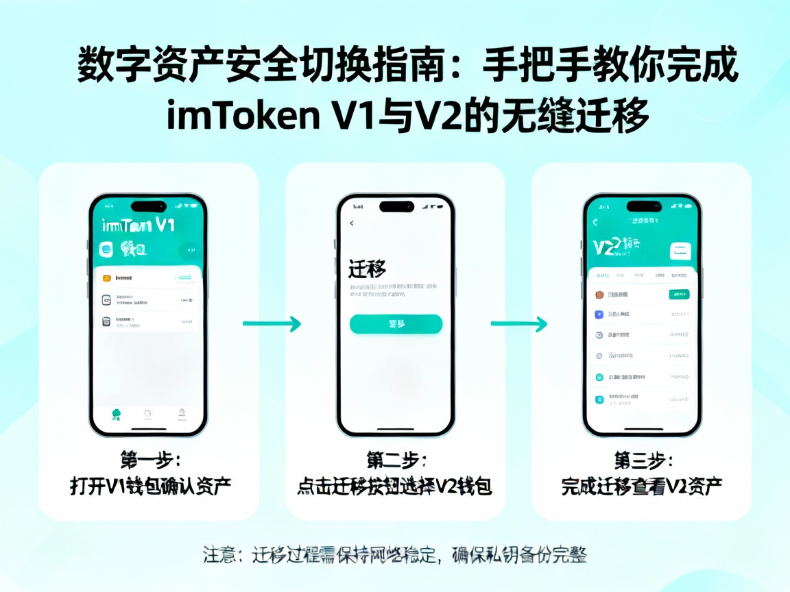 数字资产安全切换指南，手把手教你完成 imToken V1 与 V2 的无缝迁移