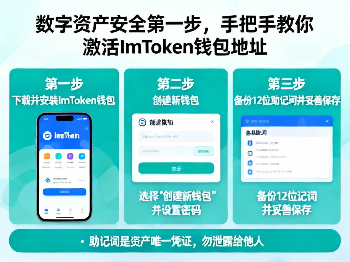 数字资产安全第一步，手把手教你激活ImToken钱包地址