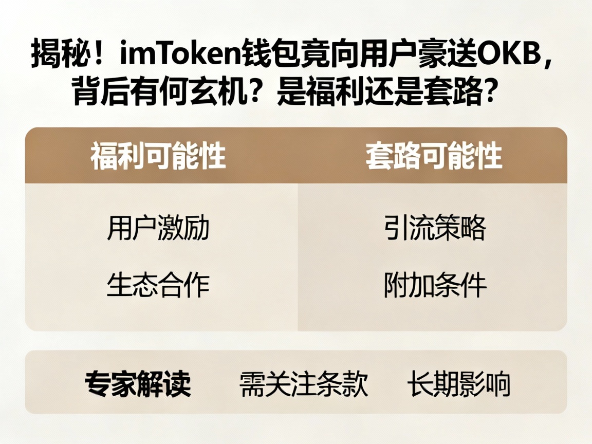 揭秘！imToken钱包竟向用户豪送OKB，背后有何玄机？是福利还是套路？
