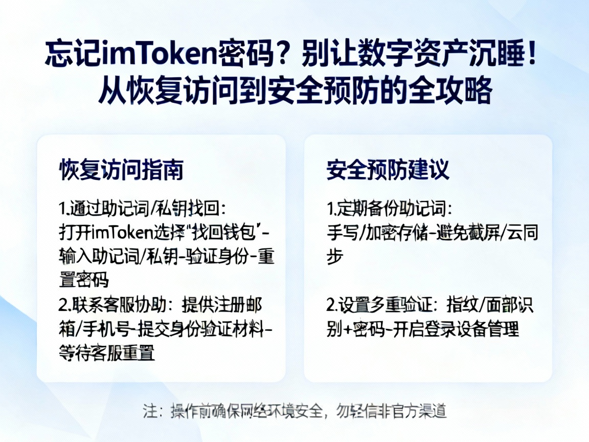 忘记imToken密码？别让数字资产沉睡！从恢复访问到安全预防的全攻略