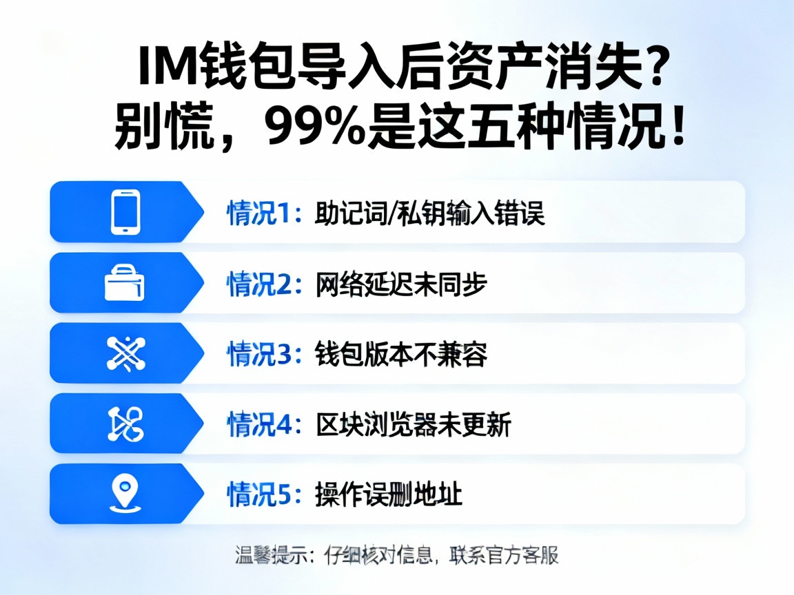 IM钱包导入后资产消失？别慌，99%是这五种情况！