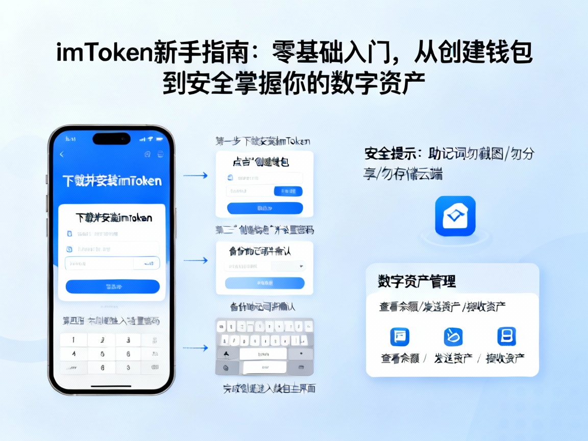 零基础入门，imToken 新手指南，从创建钱包到安全掌握你的数字资产