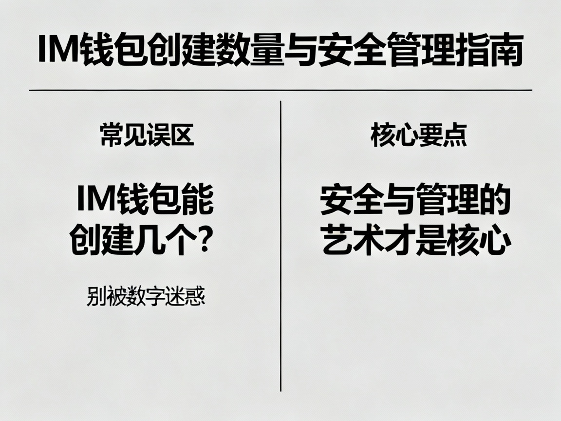 IM钱包能创建几个？别被数字迷惑，安全与管理的艺术才是核心