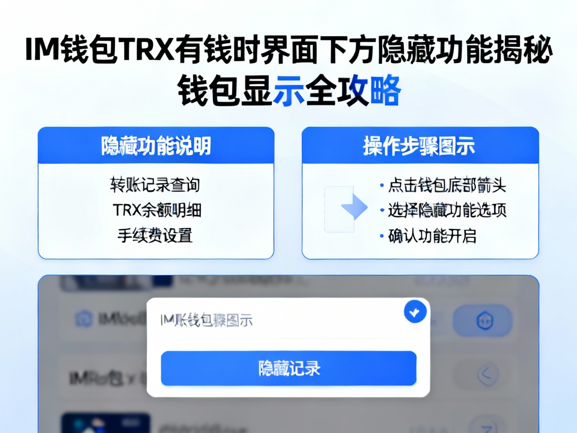 IM钱包TRX有钱时，界面下方隐藏的这些功能你都知道吗？揭秘钱包显示全攻略！
