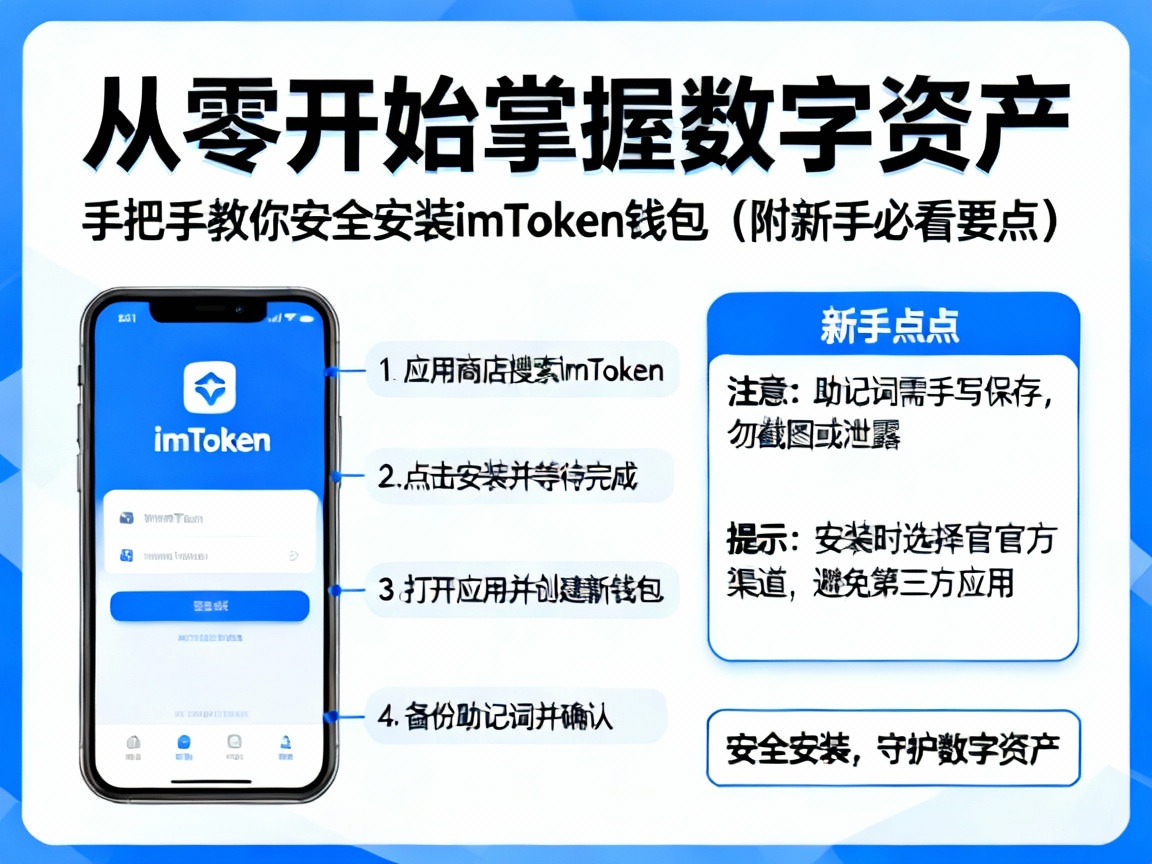 从零开始掌握数字资产，手把手教你安全安装imToken钱包（附新手必看要点）