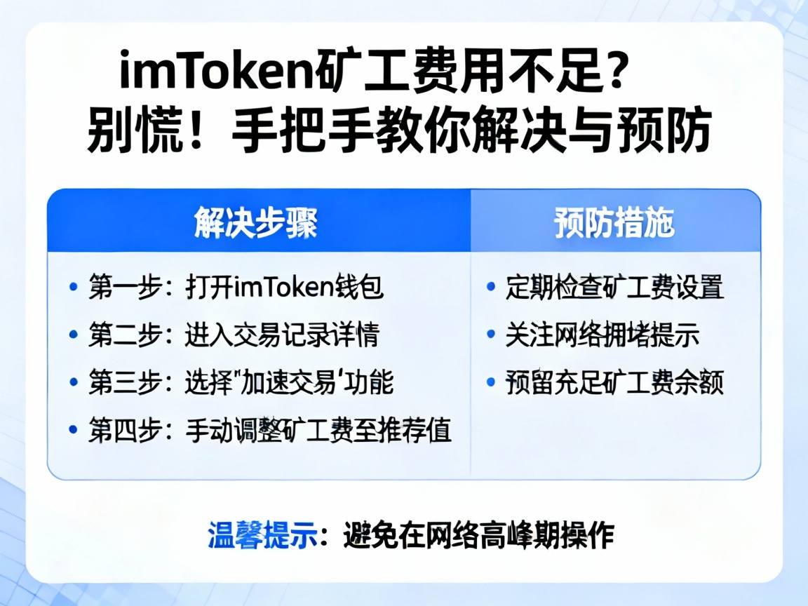 imToken矿工费用不足？别慌！手把手教你解决与预防
