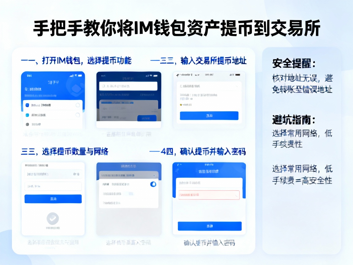 手把手教你将IM钱包资产提币到交易所，完整步骤、安全提醒与避坑指南