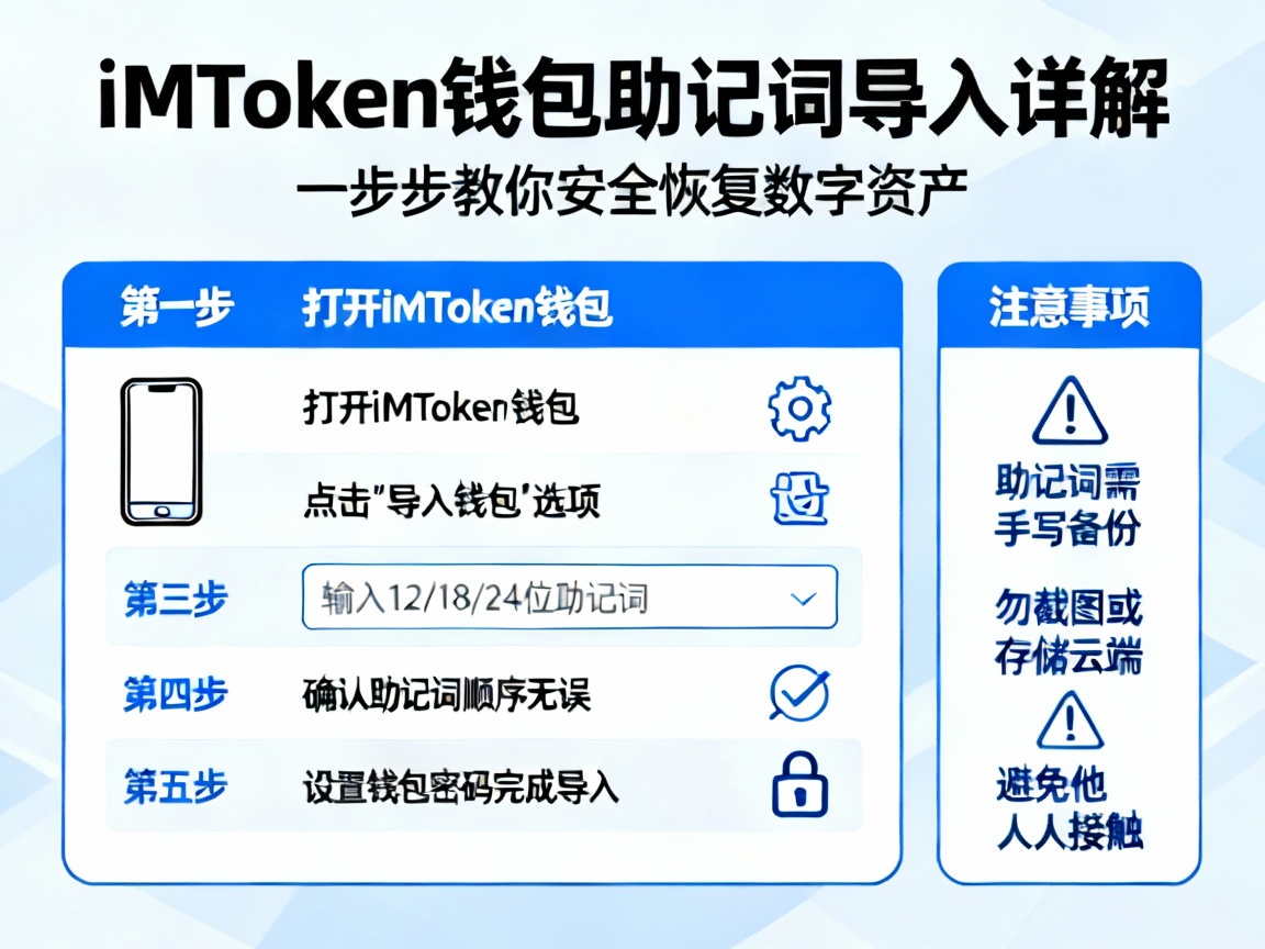 iMToken钱包助记词导入详解，一步步教你安全恢复数字资产