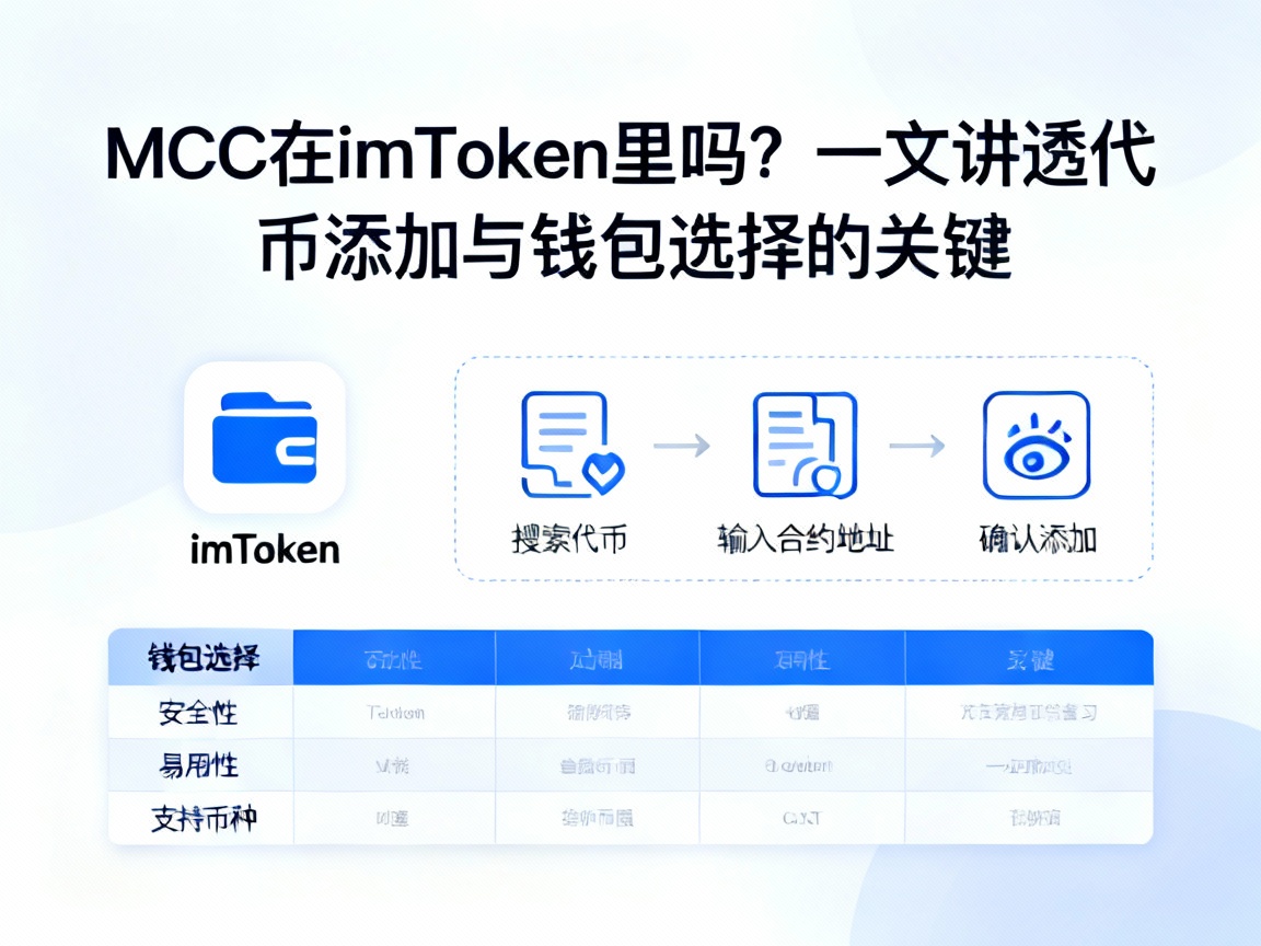 MCC在imToken里吗？一文讲透代币添加与钱包选择的关键