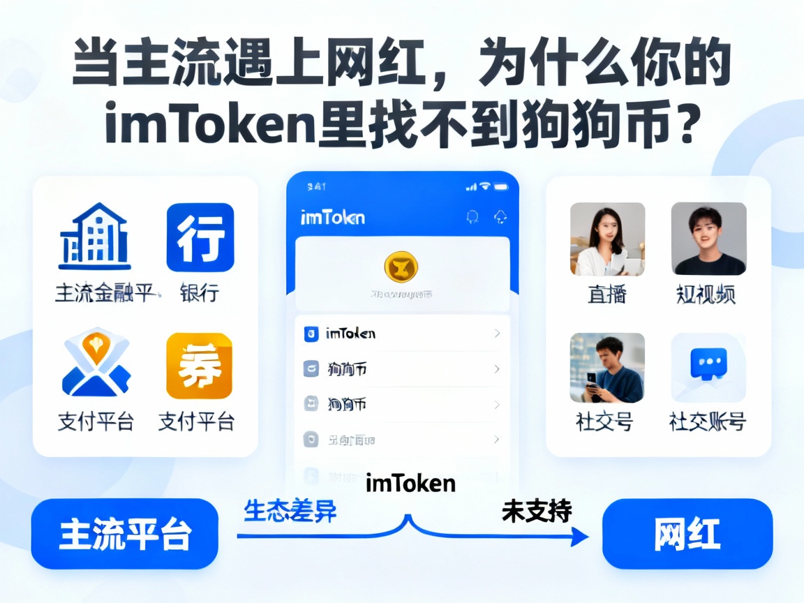 当主流遇上网红，为什么你的imToken里找不到狗狗币？