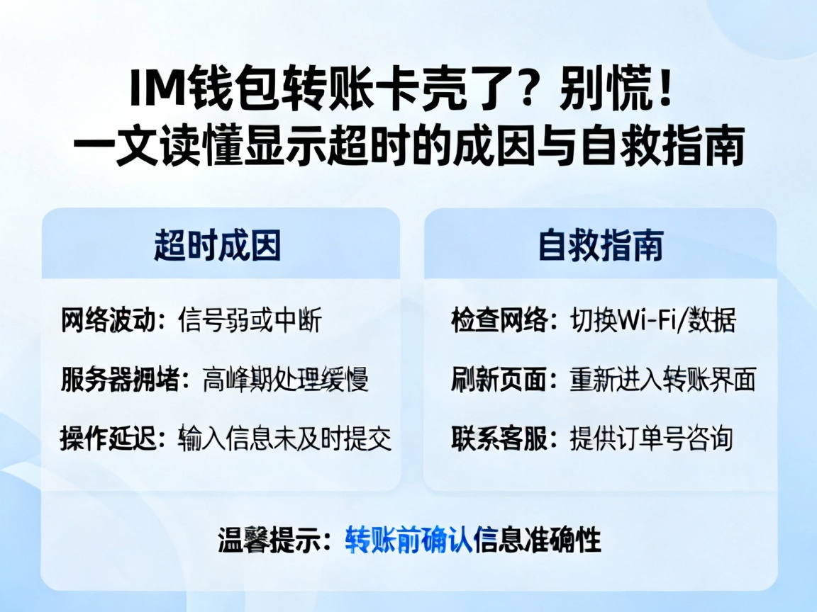 IM钱包转账卡壳了？别慌！一文读懂显示超时的成因与自救指南