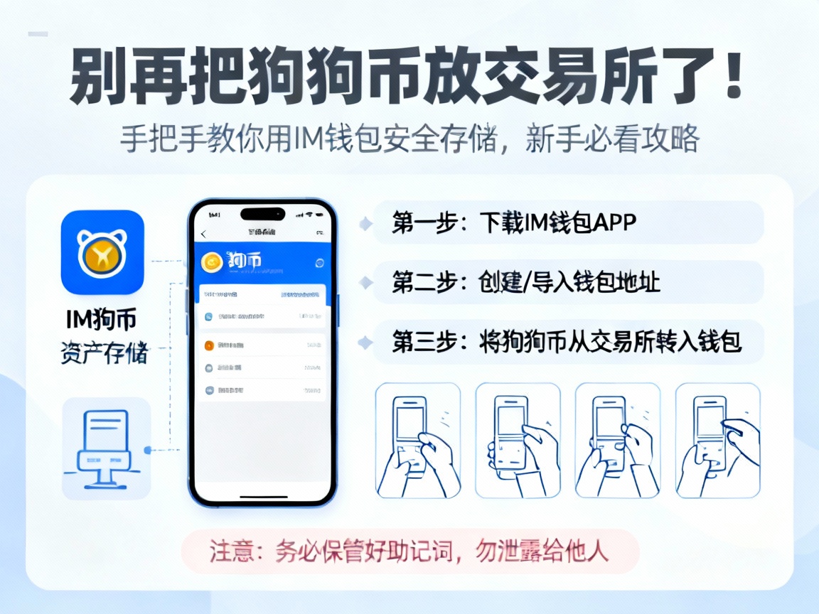 别再把狗狗币放交易所了！手把手教你用IM钱包安全存储，新手必看攻略