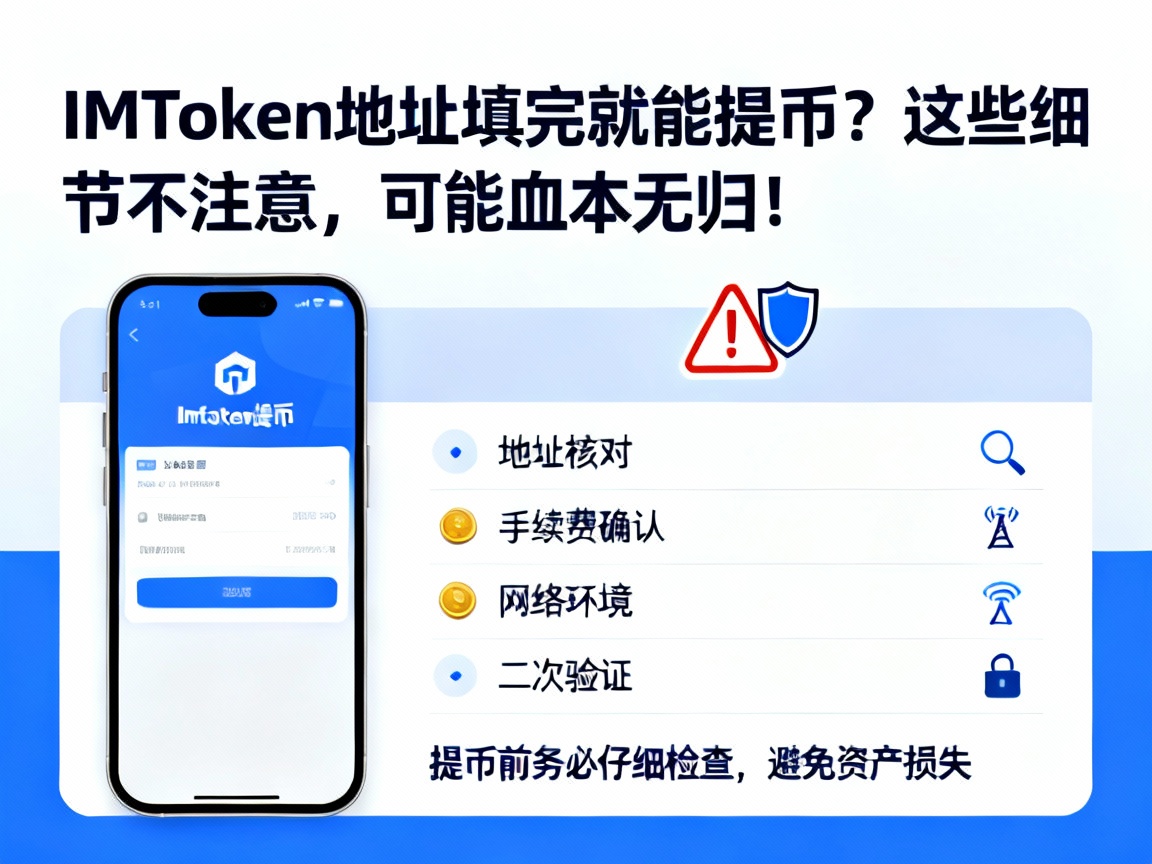 IMToken地址填完就能提币？这些细节不注意，可能血本无归！