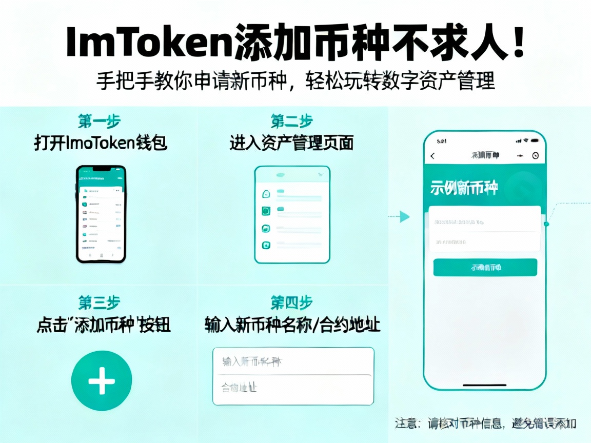 ImToken添加币种不求人！手把手教你申请新币种，轻松玩转数字资产管理