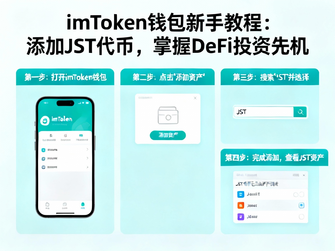imToken钱包新手教程，一步步教你如何添加JST代币，掌握DeFi投资先机