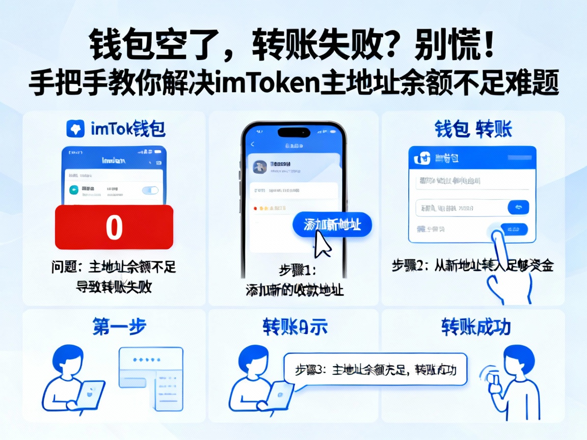 钱包空了，转账失败？别慌！手把手教你解决imToken主地址余额不足难题