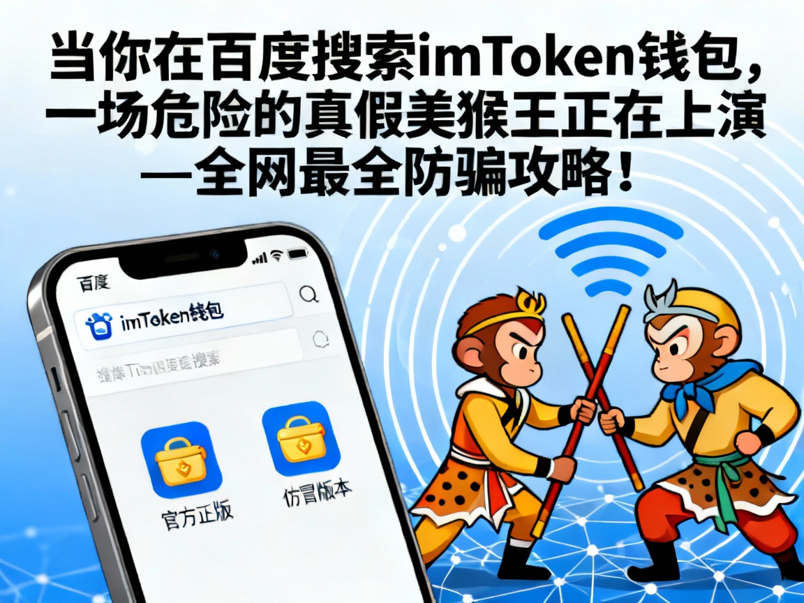 当你在百度搜索imToken钱包，一场危险的真假美猴王正在上演—全网最全防骗攻略！
