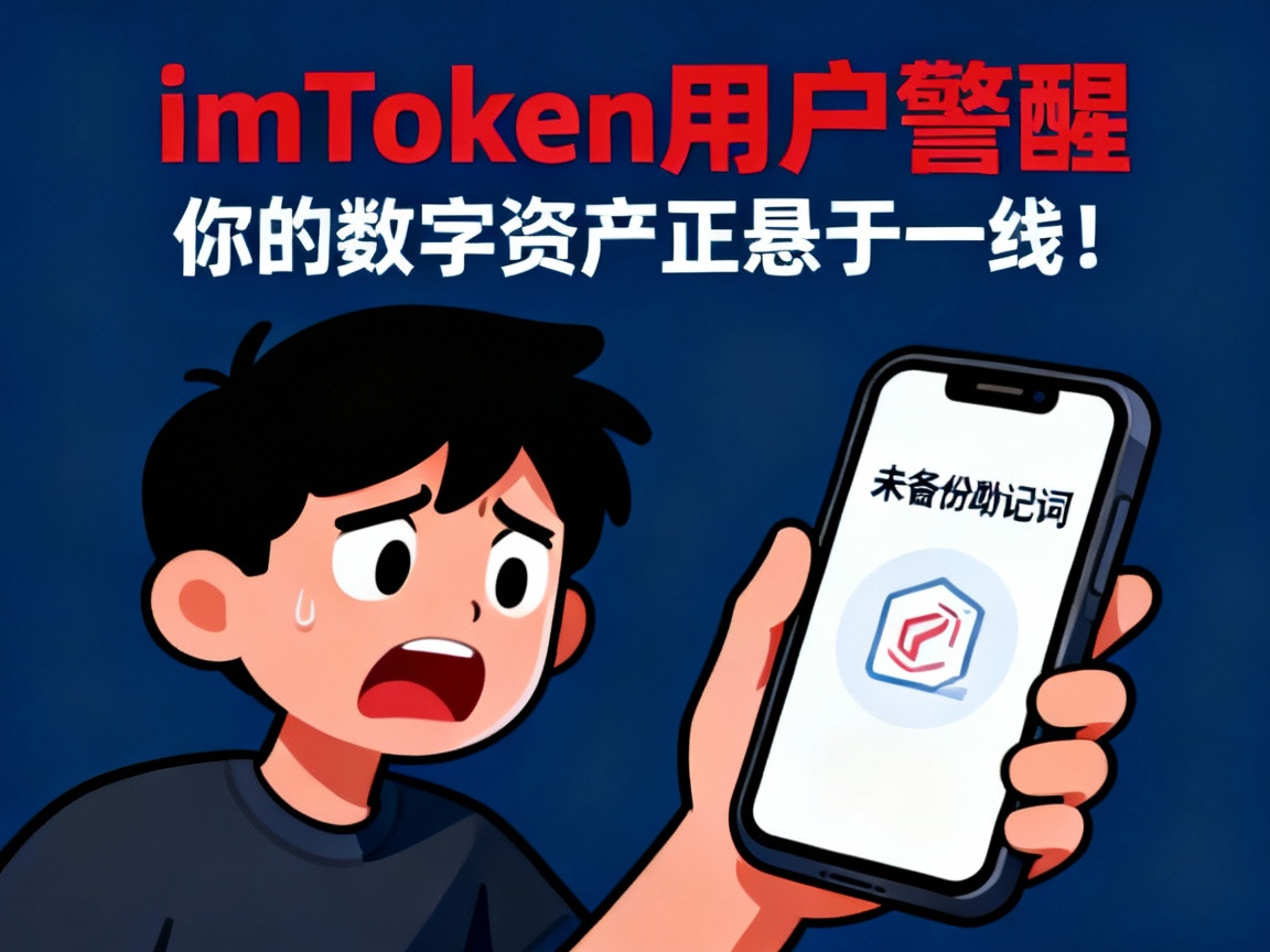 imToken用户警醒，未备份助记词，你的数字资产正悬于一线！