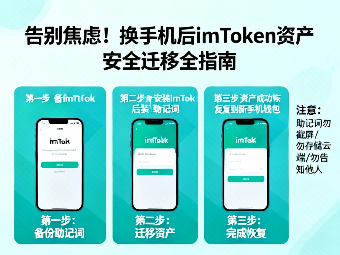 告别焦虑！换手机后 imToken 资产安全迁移全指南，从备份到恢复，一步也不能错