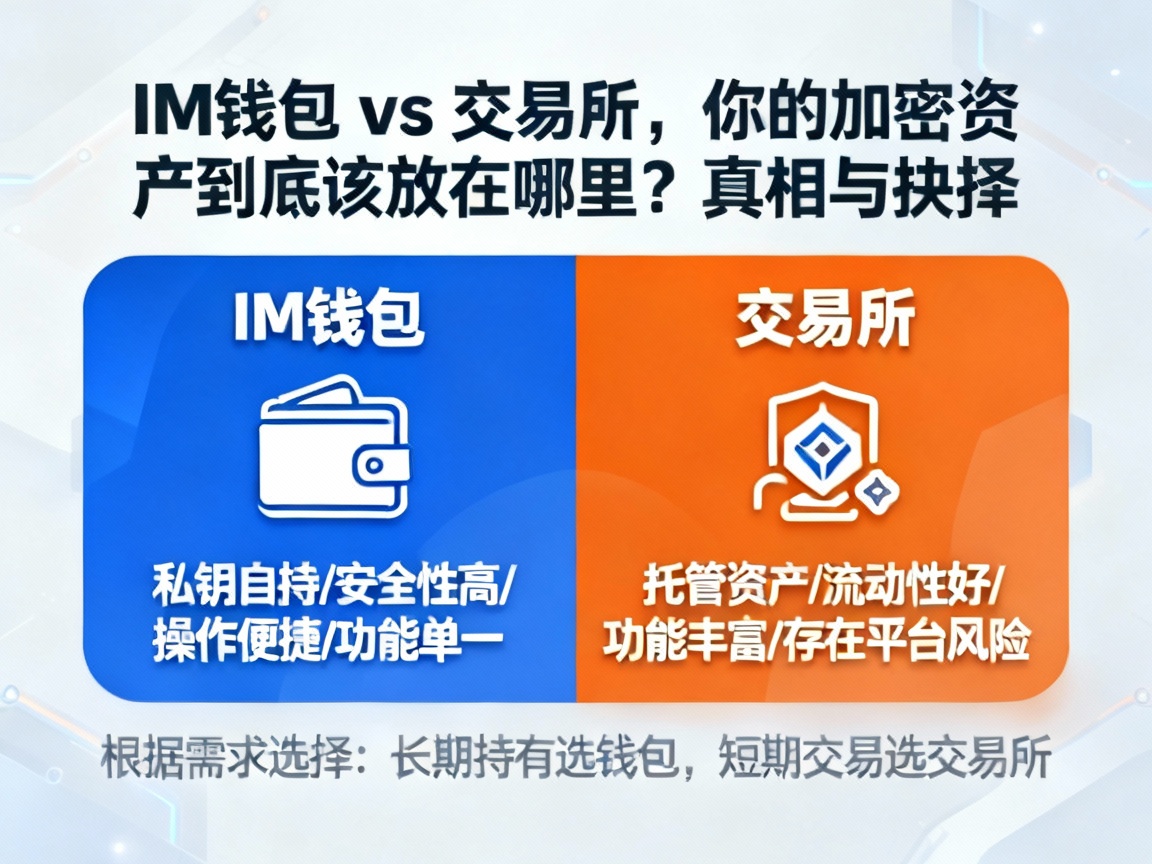 IM钱包 vs 交易所，你的加密资产到底该放在哪里？真相与抉择