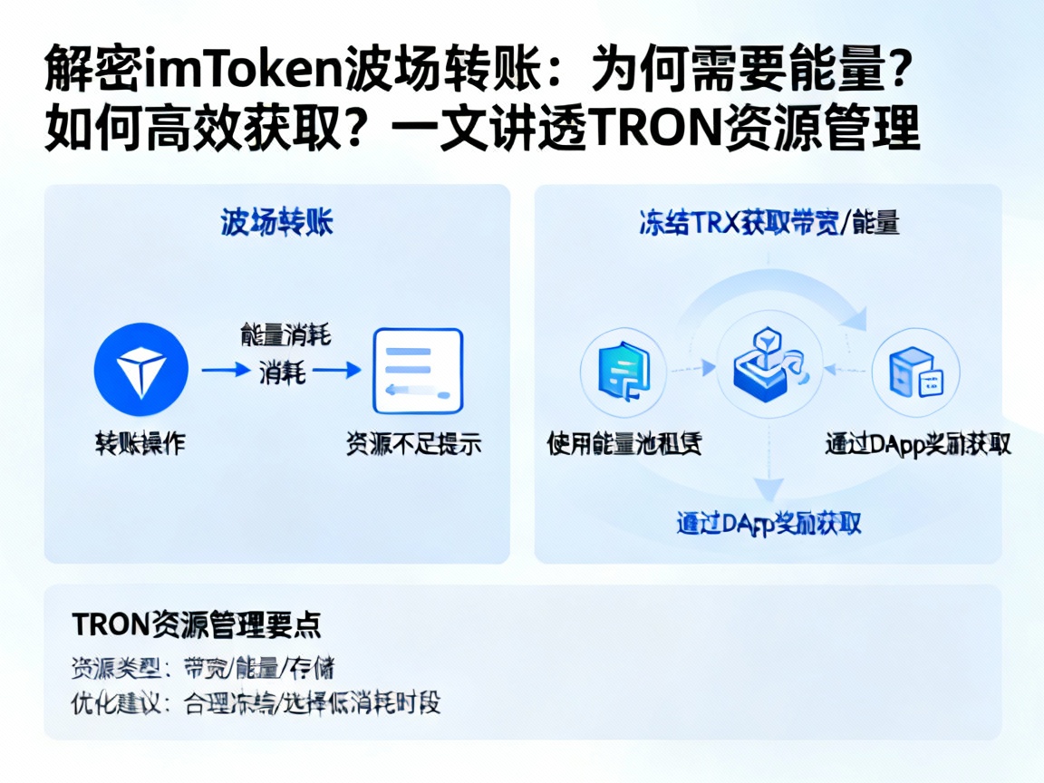 解密imToken波场转账，为何需要能量？如何高效获取？一文讲透TRON资源管理