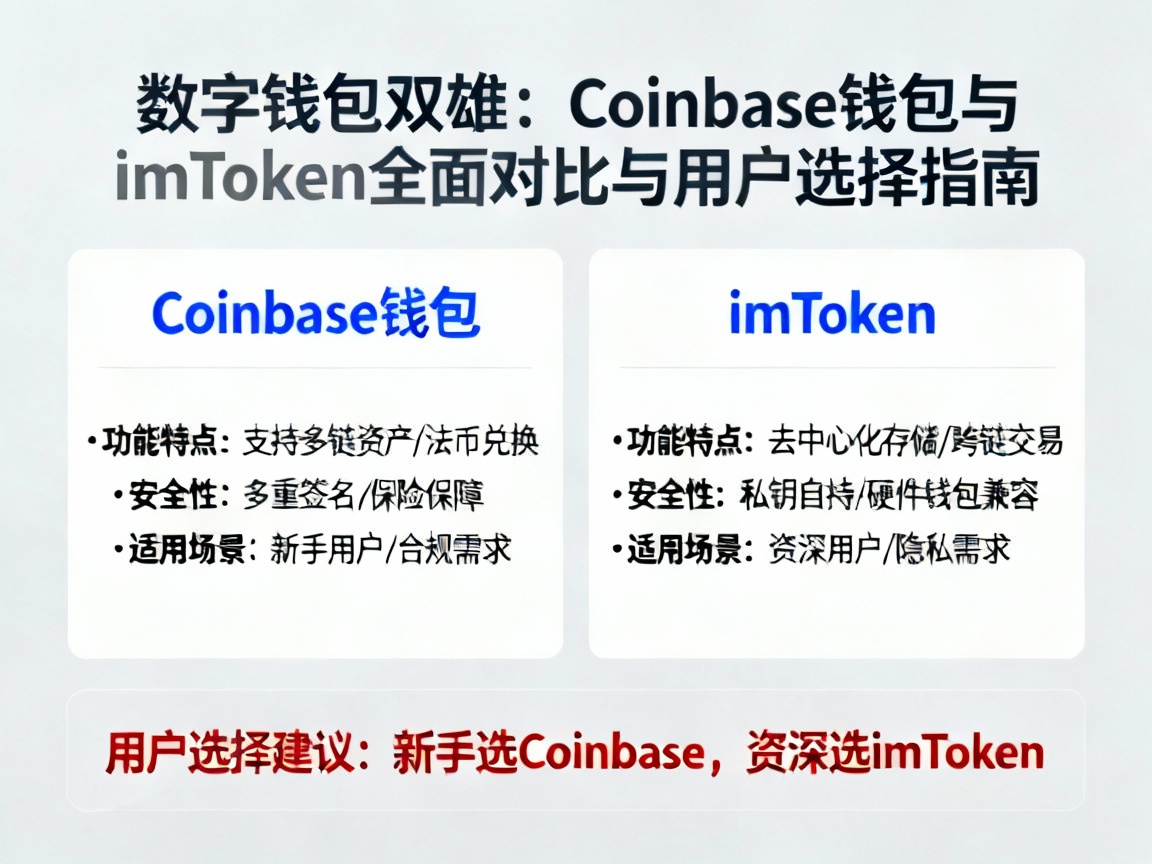 数字钱包双雄，Coinbase钱包与imToken的全面对比与用户选择指南