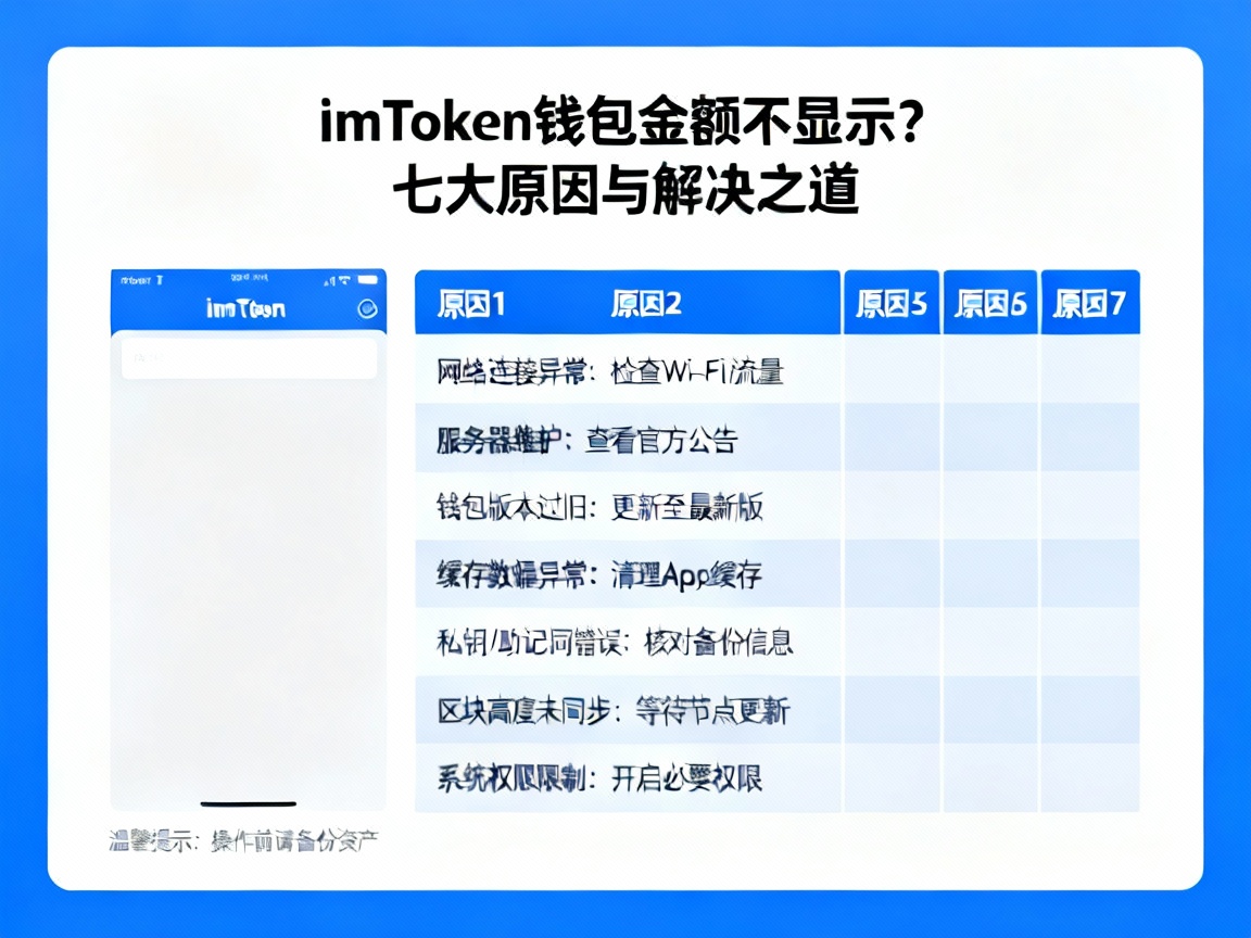 imToken钱包上的金额不显示了？别慌，先排查这七大原因与解决之道