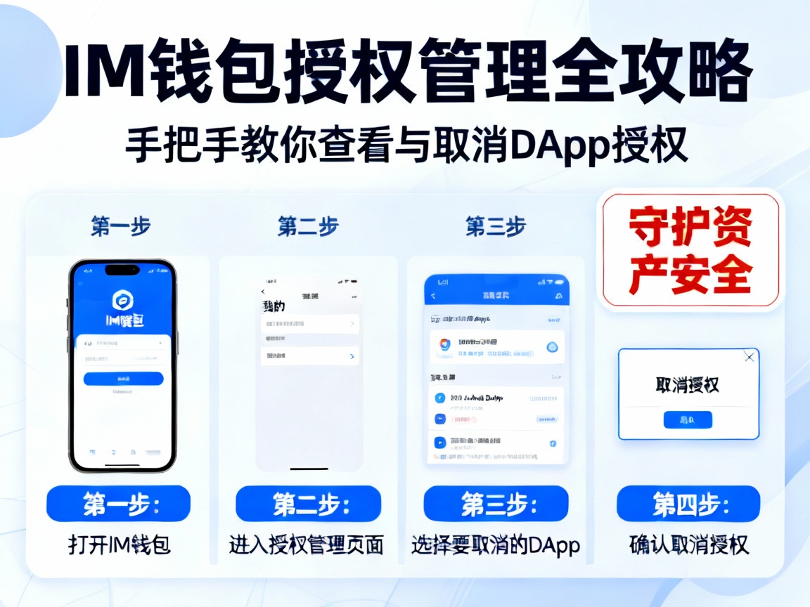 IM钱包授权管理全攻略，手把手教你查看与取消DApp授权，守护资产安全
