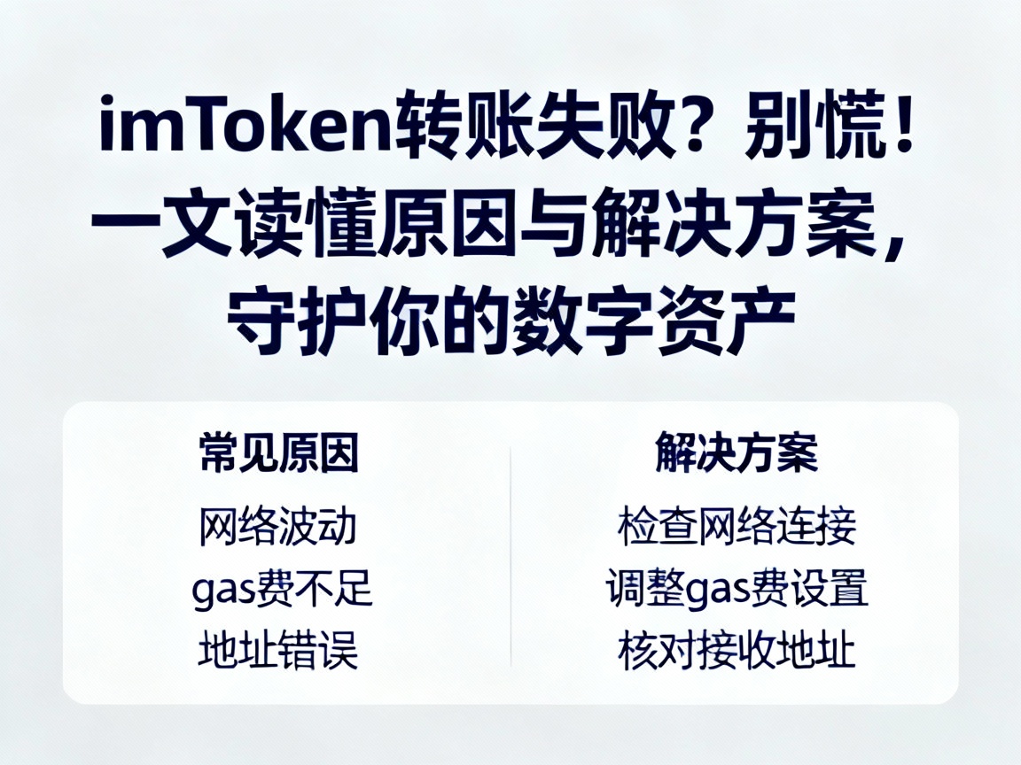 imToken转账失败？别慌！一文读懂原因与解决方案，守护你的数字资产