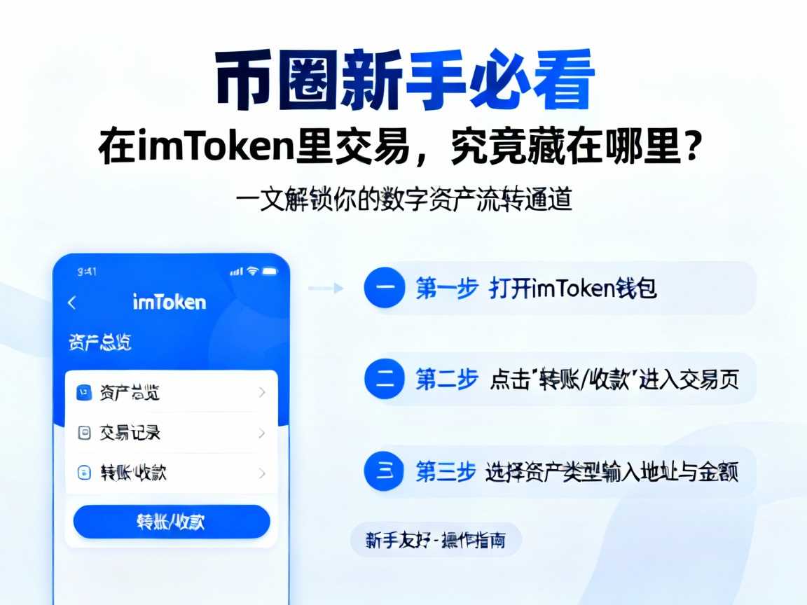 币圈新手必看，在imToken里交易，究竟藏在哪里？一文解锁你的数字资产流转通道