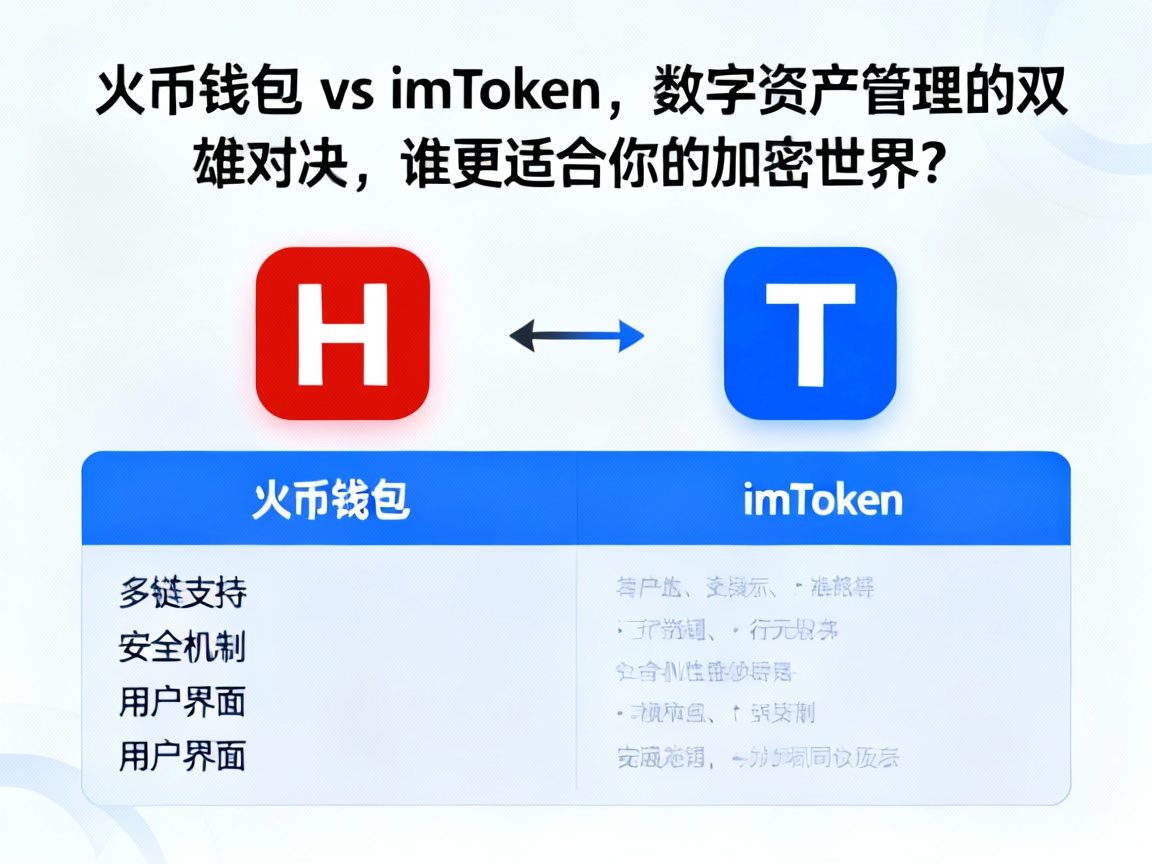 火币钱包 vs imToken，数字资产管理的双雄对决，谁更适合你的加密世界？